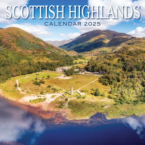 Scottish Highlands Calendar 2025 Wall Planner Organiser Christmas Gift